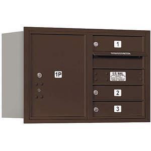 SALSBURY INDUSTRIES 3705D-03ZRU Horizontal Mailbox Usps 4 Door Bronze Rl 20 Inch | AG3HNA 33KZ10