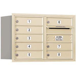 SALSBURY INDUSTRIES 3705D-08SRP Horizontal Mailbox Private 8 Door Sandstone Rl 20 Inch | AG3HZA 33LC93