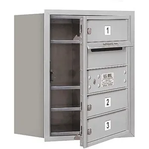 SALSBURY INDUSTRIES 3705S-03AFP Horizontal Mailbox Private 3 Door Aluminium Fl 20 Inch | AG3HCR 33KW37