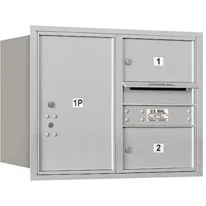 SALSBURY INDUSTRIES 3706D-02ARU Horizontal Mailbox Usps 3 Door Aluminium Rl 23-1/2 Inch | AG3HTK 33LA14