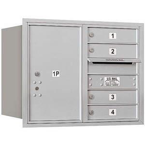 SALSBURY INDUSTRIES 3706D-04ARP Horizontal Mailbox Mb1 5 Door Aluminium Rl 23-1/2 Inch | AG3HZF 33LC98