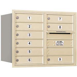 SALSBURY INDUSTRIES 3706D-09SRU Horizontal Mailbox Usps 9 Doors Sandstone Rl 23-1/2 Inch | AG3JFA 33LE78