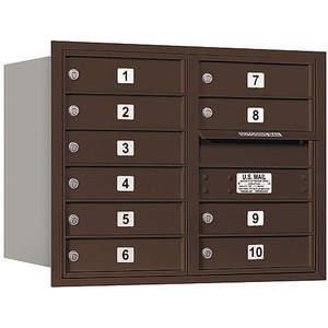 SALSBURY INDUSTRIES 3706D-10ZRU Horizontal Mailbox Usps 10 Doors Bronze Rl 23-1/2 Inch | AG3JMZ 33LG74