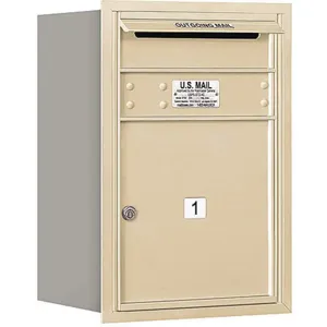 SALSBURY INDUSTRIES 3706S-01SRP Horizontal Mailbox Private 1 Door Sandstone Rl 23-1/2 Inch | AG3GYX 33KV48