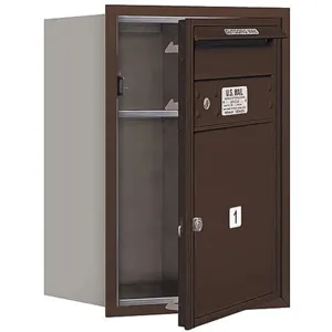 SALSBURY INDUSTRIES 3706S-01ZFP Horizontal Mailbox Private 1 Door Bronze Fl 23-1/2 Inch | AG3HBL 33KW09