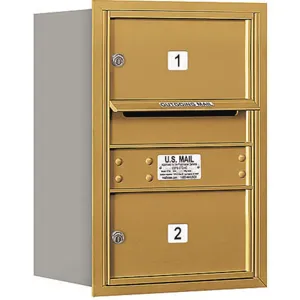 SALSBURY INDUSTRIES 3706S-02GRP Horizontal Mailbox Private 2 Door Gold Rl 23-1/2 Inch | AG3HBR 33KW14