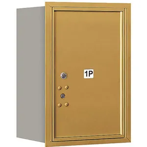 SALSBURY INDUSTRIES 3706S-1PGRP Horizontal Mailbox Pl6 1dr Gold Rl 23-1/2 Inch | AG3GYE 33KV32