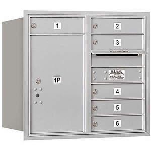 SALSBURY INDUSTRIES 3707D-06ARU Horizontal Mailbox Usps 7 Door Aluminium Rl 27 Inch | AG3JKA 33LF96