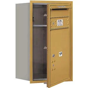 SALSBURY INDUSTRIES 3707S-1PGFP Horizontal Mailbox Private 1 Door Gold Fl 27 Inch | AG3HEM 33KW85