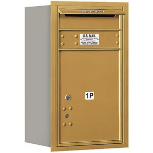 SALSBURY INDUSTRIES 3707S-1PGRP Horizontal Mailbox Private 1 Door Gold Rl 27 Inch | AG3HCN 33KW34