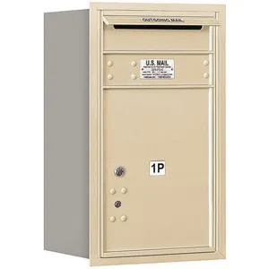 SALSBURY INDUSTRIES 3707S-1PSRP Horizontal Mailbox Private 1 Door Sandstone Rl 27 Inch | AG3HCP 33KW35