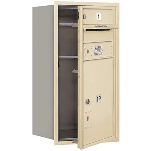 SALSBURY INDUSTRIES 3708S-01SFP Horizontal Mailbox Private 2 Door Sand Fl 30-1/2 Inch | AG3HJG 33KX90