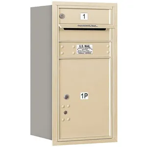 SALSBURY INDUSTRIES 3708S-01SRP Horizontal Mailbox Private 2 Door Sand Rl 30-1/2 Inch | AG3HGB 33KX30