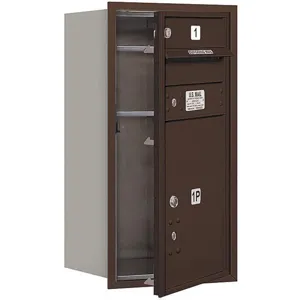 SALSBURY INDUSTRIES 3708S-01ZFU Horizontal Mailbox Usps 2 Door Bronze Fl 30-1/2 Inch | AG3HEX 33KW94