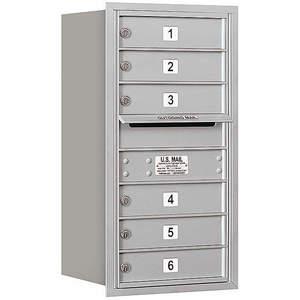 SALSBURY INDUSTRIES 3708S-06ARU Horizontal Mailbox Usps 6 Door Aluminium Rl 30-1/2 Inch | AG3HND 33KZ13