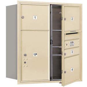 SALSBURY INDUSTRIES 3709D-04SFU Horizontal Mailbox Usps 5 Door Sandstone Fl 34 Inch | AG3JQY 33LH55