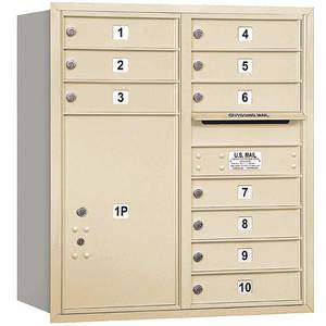 SALSBURY INDUSTRIES 3709D-10SRP Horizontal Mailbox Private 11 Doors Sandstone Rl 34 Inch | AG3KLJ 33LM96