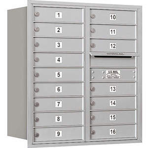 SALSBURY INDUSTRIES 3709D-16ARP Horizontal Mailbox Private 16 Doors Aluminium Rl 34 Inch | AG3KWD 33LR07