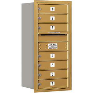 SALSBURY INDUSTRIES 3709S-07GRP Horizontal Mailbox Private 7 Door Gold Rl 34 Inch | AG3HUL 33LA59