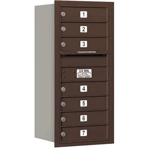 SALSBURY INDUSTRIES 3709S-07ZRU Horizontal Mailbox Usps 7 Door Bronze Rl 34 Inch | AG3HUR 33LA64