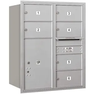 SALSBURY INDUSTRIES 3710D-06ARU Horizontal Mailbox Usps 7 Door Aluminium Rl 37-1/2 Inch | AG3KDE 33LL20