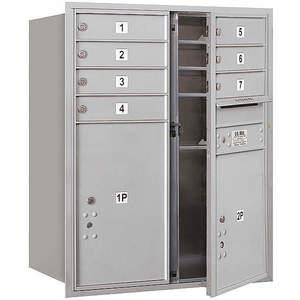 SALSBURY INDUSTRIES 3710D-07AFP Horizontal Mailbox Pl5 9 Doors Aluminium Fl 37-1/2 Inch | AG3KRV 33LP24