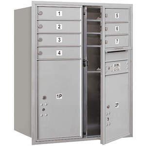 SALSBURY INDUSTRIES 3710D-07AFU Horizontal Mailbox Usps 9 Doors Aluminium Fl 37-1/2 Inch | AG3KGW 33LM10
