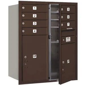 SALSBURY INDUSTRIES 3710D-08ZFU Horizontal Mailbox Usps 10 Doors Bronze Fl 37-1/2 Inch | AG3KLT 33LN05