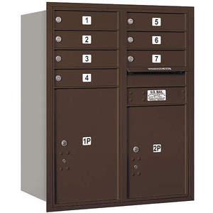 SALSBURY INDUSTRIES 3710D-07ZRU Horizontal Mailbox Usps 9 Doors Bronze Rl 37-1/2 Inch | AG3KHD 33LM17