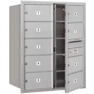 SALSBURY INDUSTRIES 3710D-09AFP Horizontal Mailbox Private 9 Doors Aluminium Fl 37-1/2 Inch | AG3KNN 33LN47