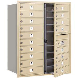 SALSBURY INDUSTRIES 3710D-18SFP Horizontal Mailbox Private 18 Doors Sandstone Fl 37-1/2 Inch | AG3LHQ 33LU83