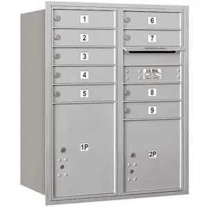 SALSBURY INDUSTRIES 3710DA-09ARP Horizontal Mailbox Private 11 Doors Aluminium Rl 37-1/2 Inch | AG3KUN 33LP68