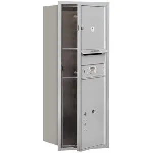 SALSBURY INDUSTRIES 3710S-01AFP Horizontal Mailbox Mb3 2 Door Aluminium Fl 37-1/2 Inch | AG3HNT 33KZ27