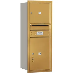 SALSBURY INDUSTRIES 3710S-01GRP Horizontal Mailbox Mb3 2 Door Gold Rl 37-1/2 Inch | AG3GQL 33KY47