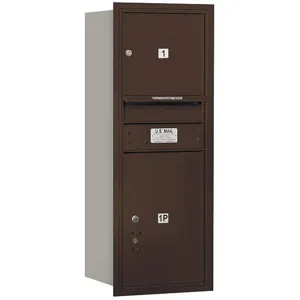 SALSBURY INDUSTRIES 3710S-01ZRU Horizontal Mailbox Usps 2 Door Bronze Rl 37-1/2 Inch | AG3HKA 33KY08