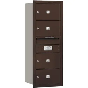 SALSBURY INDUSTRIES 3710S-04ZRP Horizontal Mailbox Mb2 4 Door Bronze Rl 37-1/2 Inch | AG3HQB 33KZ58