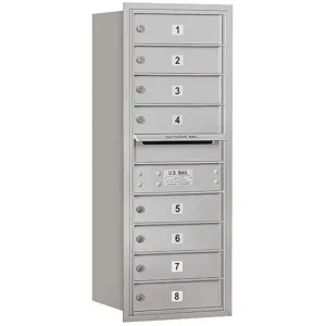 SALSBURY INDUSTRIES 3710S-08ARU Horizontal Mailbox Usps 8 Door Aluminium Rl 37-1/2 Inch | AG3HZM 33LD05