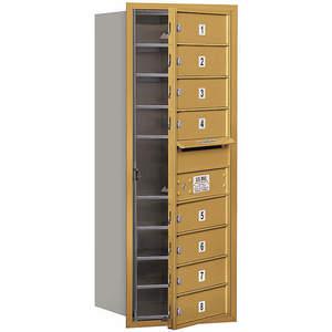 SALSBURY INDUSTRIES 3710S-08GFP Horizontal Mailbox Private 8 Door Gold Front Loading 37-1/2 Inch | AH3TAK 33LD96