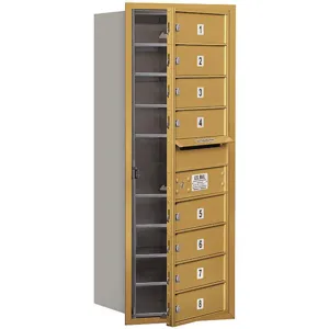 SALSBURY INDUSTRIES 3710S-08GFU Horizontal Mailbox Usps 8 Door Gold Fl 37-1/2 Inch | AG3HZN 33LD06