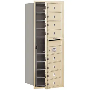 SALSBURY INDUSTRIES 3710S-08SFU Horizontal Mailbox Usps 8 Door Sandstone Fl 37-1/2 Inch | AG3HZR 33LD09