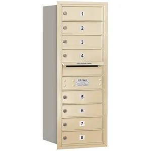 SALSBURY INDUSTRIES 3710S-08SRU Horizontal Mailbox Usps 8 Door Sandstone Rl 37-1/2 Inch | AG3HZU 33LD11