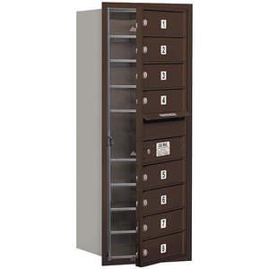 SALSBURY INDUSTRIES 3710S-08ZFP Horizontal Mailbox Private 8 Doors Bronze Fl 37-1/2 Inch | AG3HRJ 33LD98