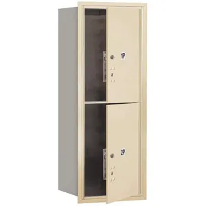 SALSBURY INDUSTRIES 3710S-2PSFU Horizontal Mailbox Pl5 2 Door Sandstone Fl 37-1/2 Inch | AG3HGH 33KX36