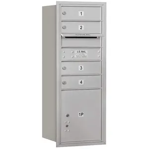 SALSBURY INDUSTRIES 3710SA-04ARU Horizontal Mailbox Usps 5 Door Aluminium Rl 37-1/2 Inch | AG3HRX 33LA02