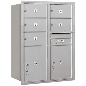 SALSBURY INDUSTRIES 3711D-05ARU Horizontal Mailbox Usps 7 Door Aluminium Rl 41 Inch | AG3KJL 33LM47