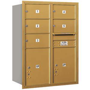 SALSBURY INDUSTRIES 3711D-05GRP Horizontal Mailbox Private 7 Door Gold Rl 41 Inch | AG3KQE 33LN86