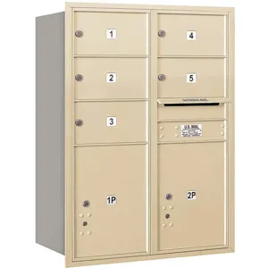 SALSBURY INDUSTRIES 3711D-05SRU Horizontal Mailbox Usps 7 Door Sandstone Rl 41 Inch | AG3JZD 33LM51