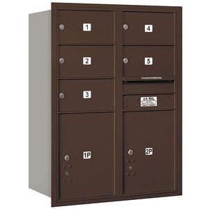 SALSBURY INDUSTRIES 3711D-05ZRU Horizontal Mailbox Usps 7 Door Bronze Rl 41 Inch | AG3KJN 33LM53