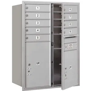 SALSBURY INDUSTRIES 3711D-09AFU Horizontal Mailbox Usps 11 Doors Aluminium Fl 41 Inch | AG3KUX 33LP76