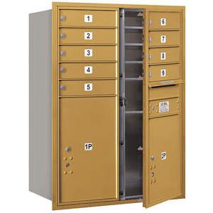 SALSBURY INDUSTRIES 3711D-09GFP Horizontal Mailbox Private 11 Doors Gold Fl 41 Inch | AG3LAF 33LT07